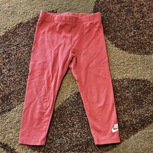 Nike Girls Rose Pink Athletic Leggings